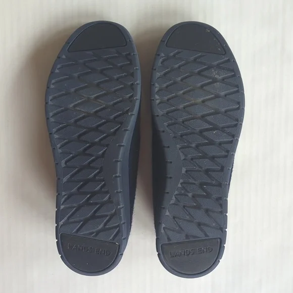 Lands' End Comfort Step Wool Slip-On Loafer Shoe Size 7.5B Blue - Picture 10 of 13